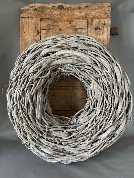 Krans druiven takken grey wash 65/70 cm breed